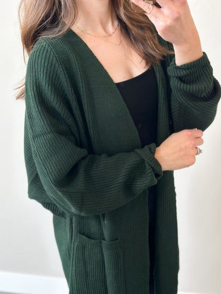 Heaven in a Cardigan [evergreen + taupe]