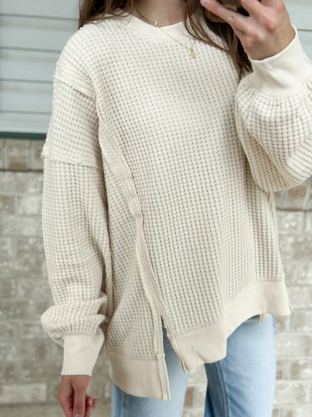 Waffle Day Pullover