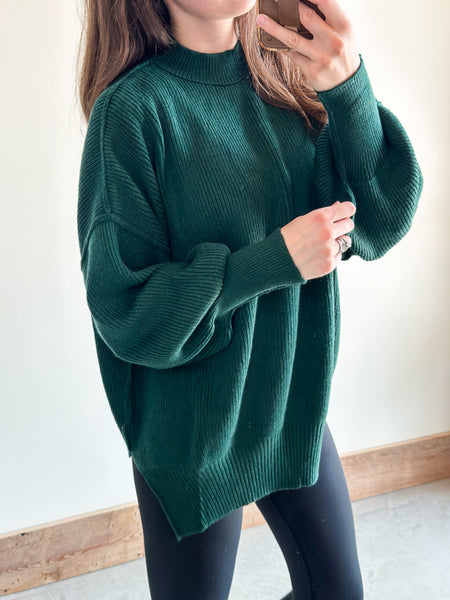 All Day Sweater [Latte, Burgundy, Evergreen]