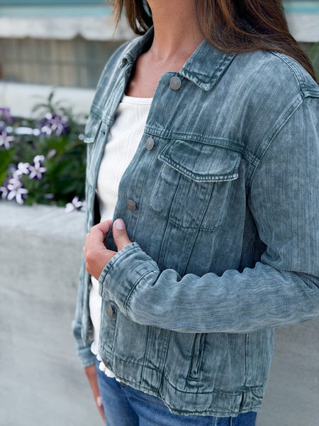There is No Way that Is Denim Jacket [green]