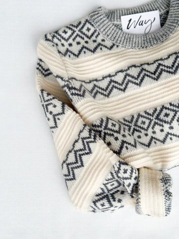 Winter Aztec Cozy Sweater