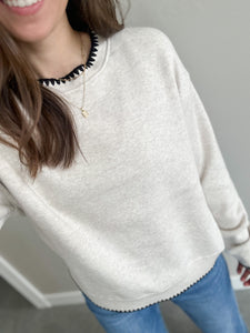 Eva Trim Crewneck
