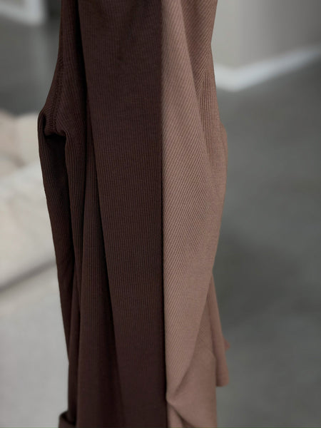 Breya Ribbed Long Sleeves [coffee + latte]
