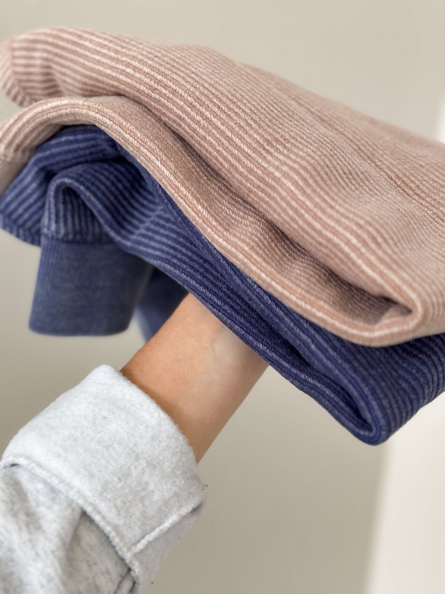 Day to Day Ribbed Legging Friendly Crew [mocha & navy]