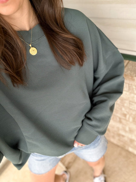 Classic Crew Ribbed Crewneck