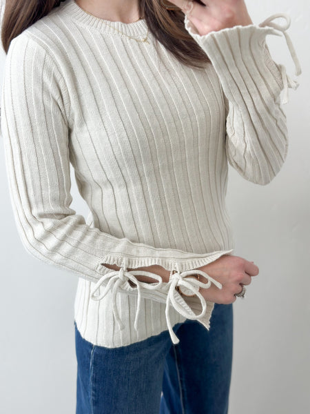 Sal Tie Sleeve Knit