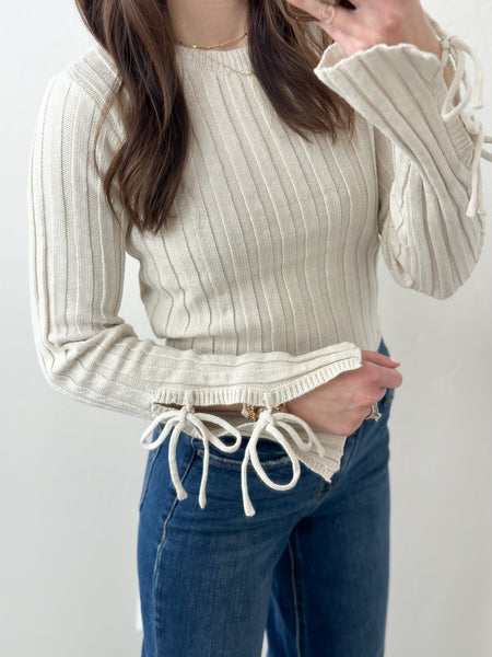 Sal Tie Sleeve Knit