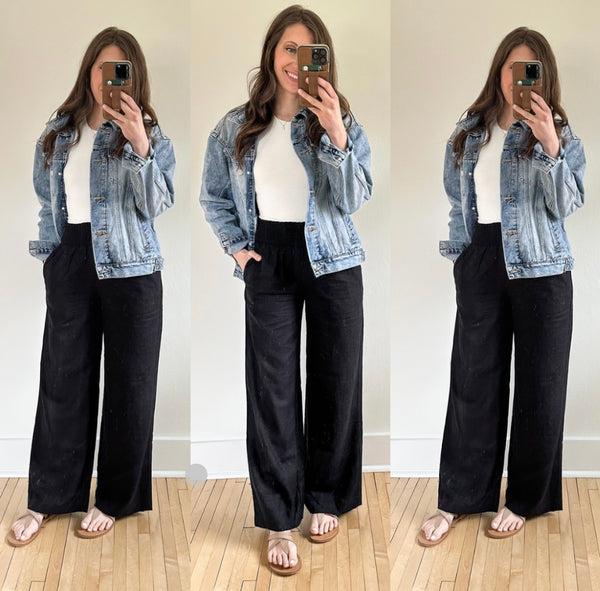 Gator High Rise Linen Pants