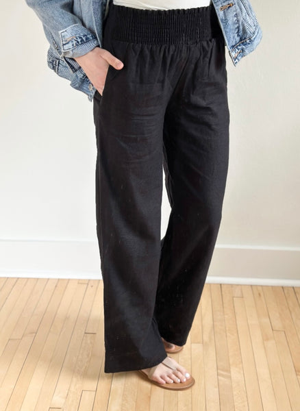 Gator High Rise Linen Pants