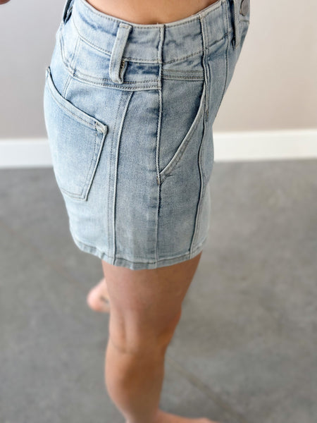 High Rise Western Detail Shorts