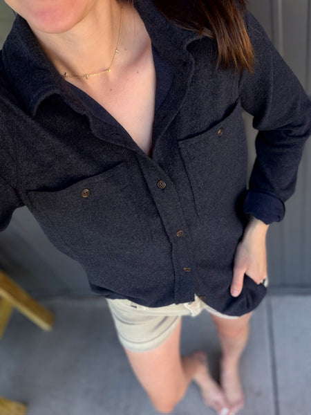 Maple Butter Soft Button Down [H. Navy]