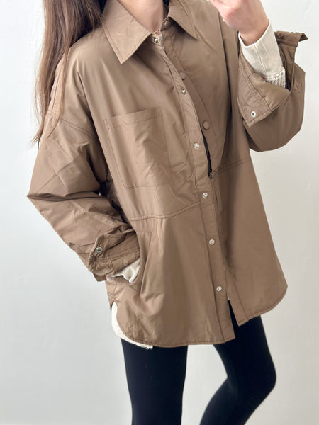 Light Weight Snap Down Shacket