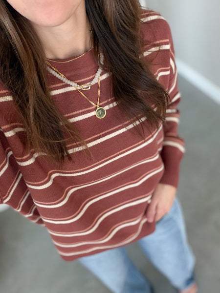 Wayde Stripe Crew Knit [ready in 1-2 weeks!]