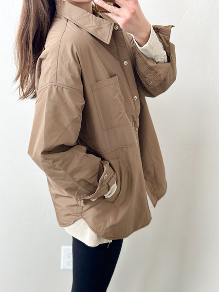 Light Weight Snap Down Shacket