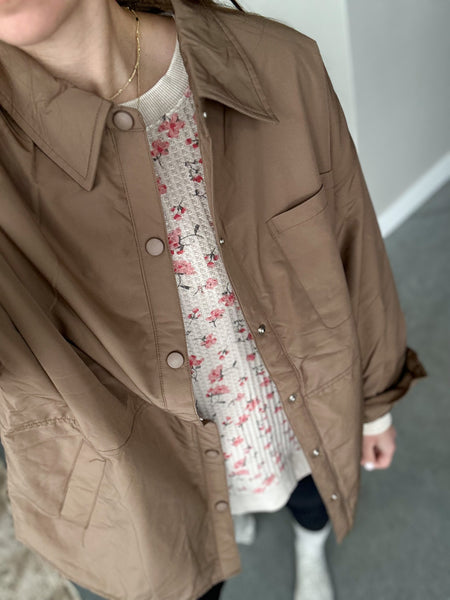 Soft Waffle Dainty Floral Crew