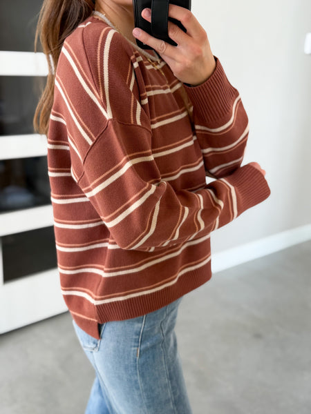 Wayde Stripe Crew Knit [ready in 1-2 weeks!]