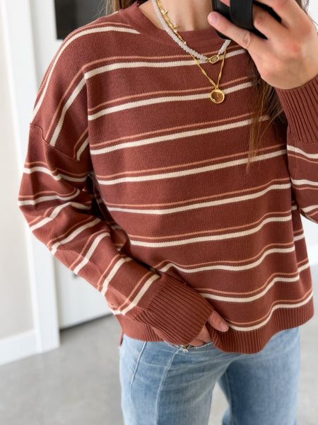 Wayde Stripe Crew Knit [ready in 1-2 weeks!]