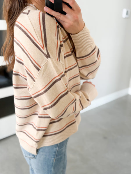 Wayde Stripe Crew Knit [ready in 1-2 weeks!]