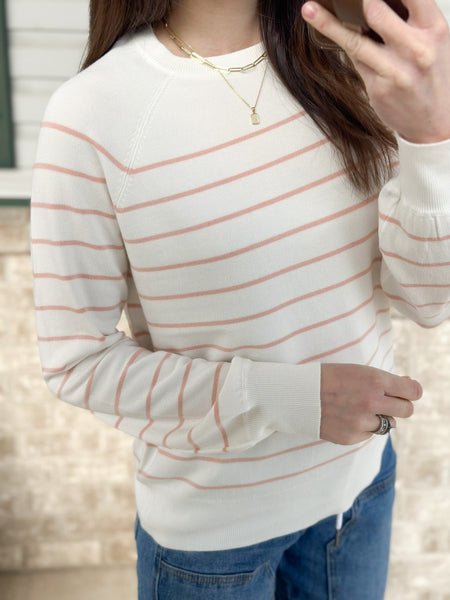 Sweet Peach Light Weight Butter Soft Sweater