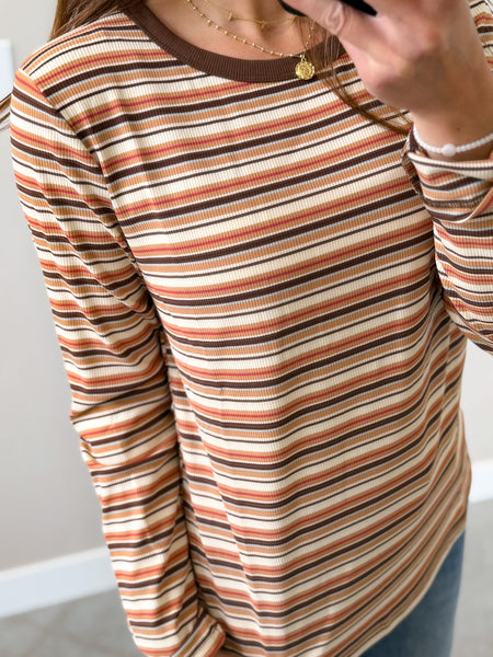 Max Ribbed Stripe Long Sleeve