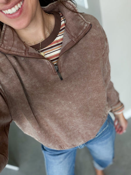 Kullen Camel 1/4 Zip