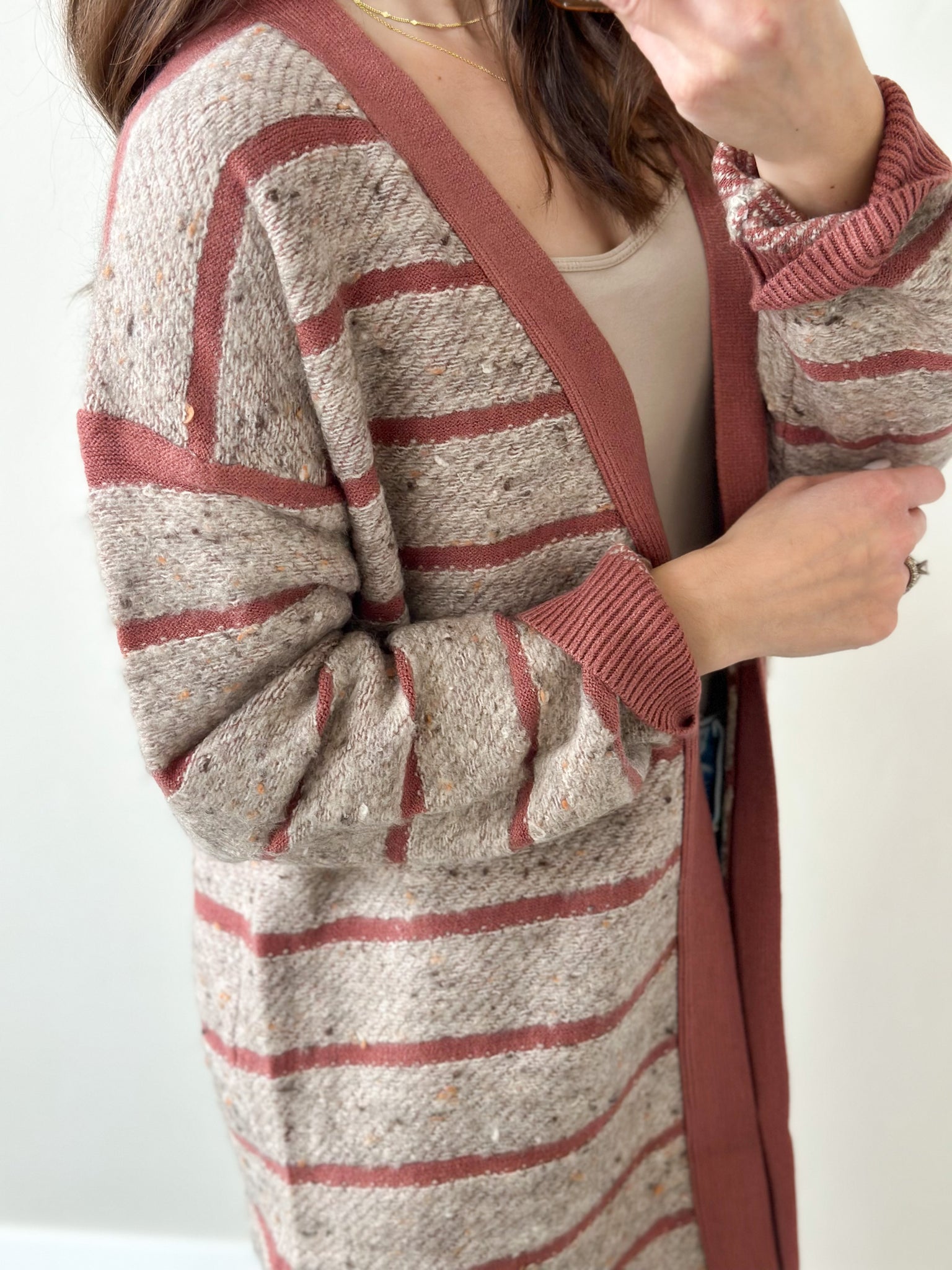Mauvey Mix Cardigan