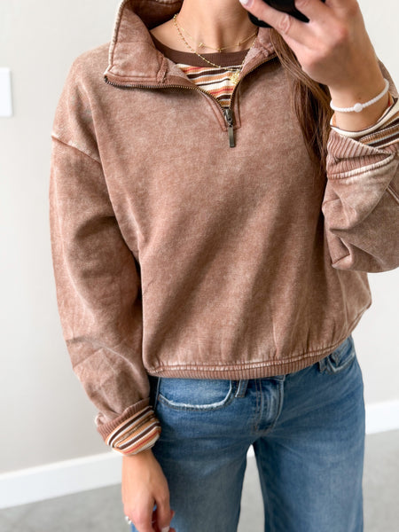 Kullen Camel 1/4 Zip