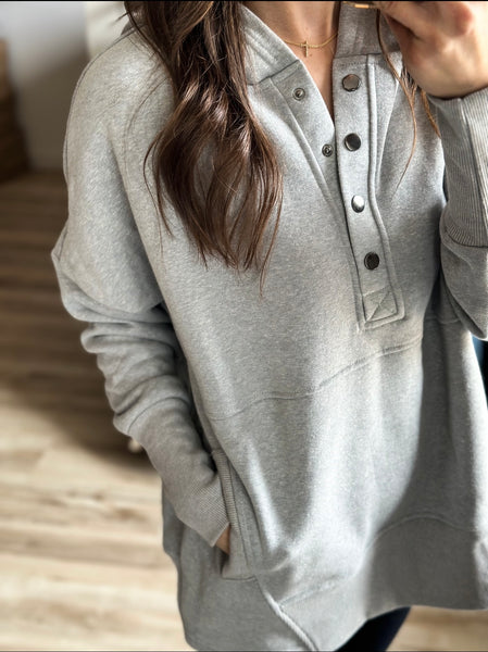 Grab & Go Hoodie [grey, mocha, & taupe]