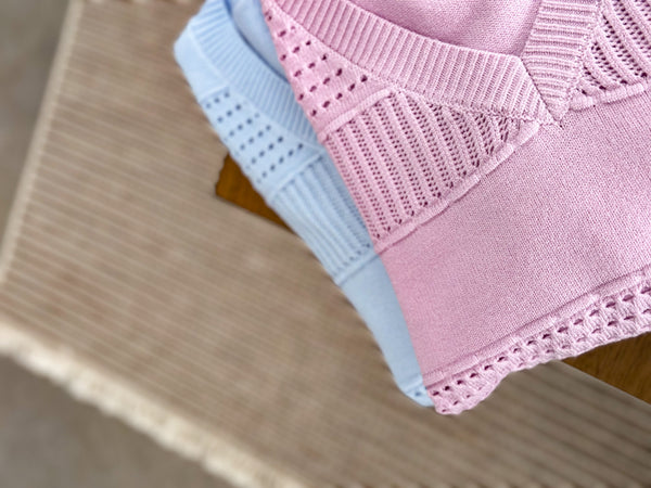 Butter Knit Crochet Vibes Top