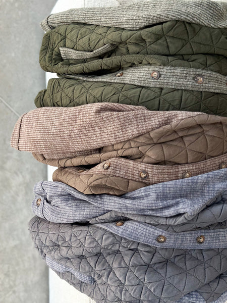 Promised Comfort Hooded Quilted Shacket [3 colors]