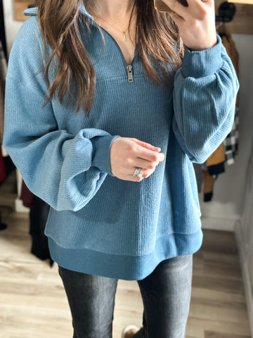 Capital Soft Ribbed 1/4 Zip