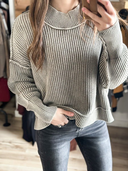 Dedra Acid Wash Sweater