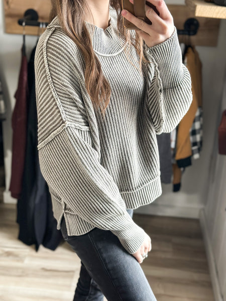 Dedra Acid Wash Sweater