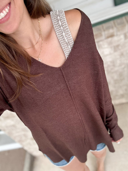 Thank Me Later Sweater [espresso]