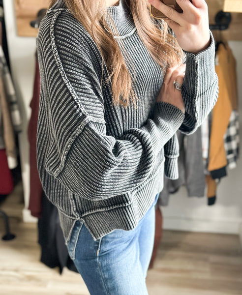 Dedra Acid Wash Sweater