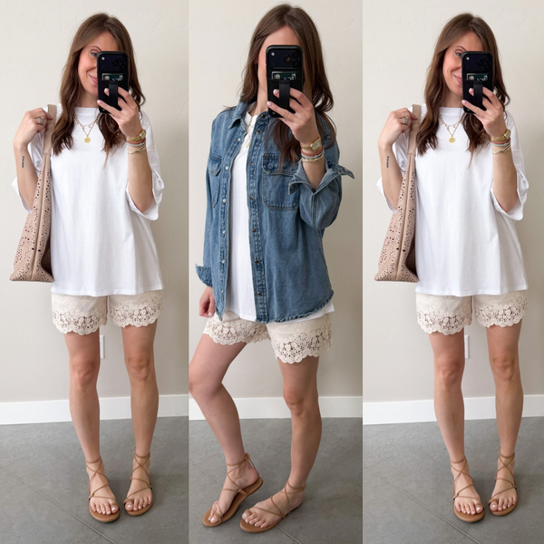 Intention Oversized White T-shirt