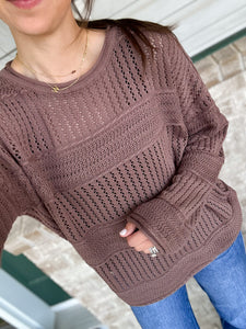 Lennon Crochet Top [mauve espresso]