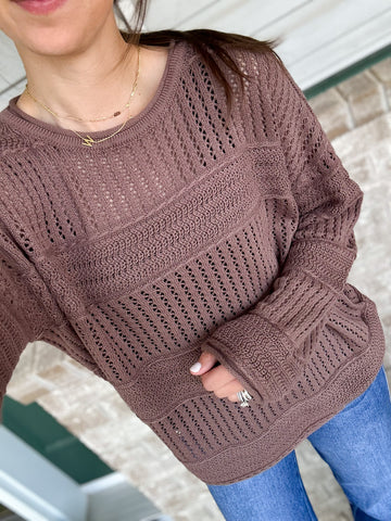 Lennon Crochet Top [mauve espresso]