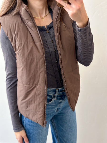 Kalvin Button Down Ribbed Top