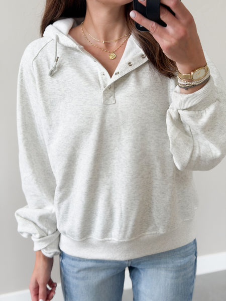 Hoodie Henley Pullover