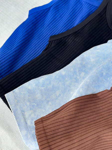 Seamless DREAM Ribbed Crop Tanks