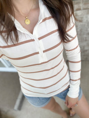 Jeni Soft Ribbed Henley