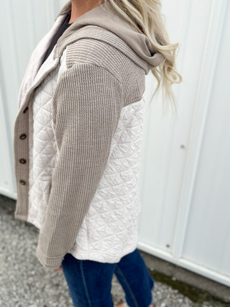 Keep it Neutral Texture Shacket