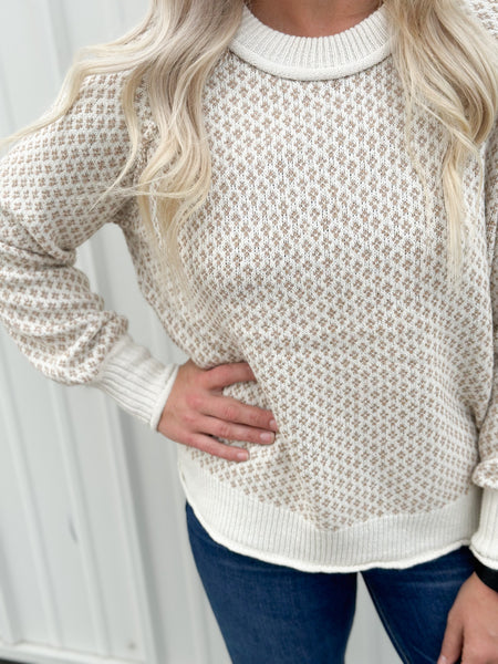 Sandstone Sweater [camel & gray]