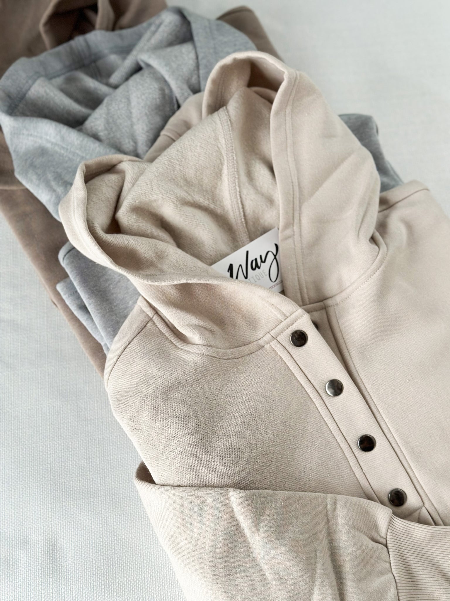 Grab & Go Hoodie [grey, mocha, & taupe]