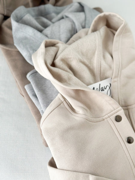 Grab & Go Hoodie [grey, mocha, & taupe]