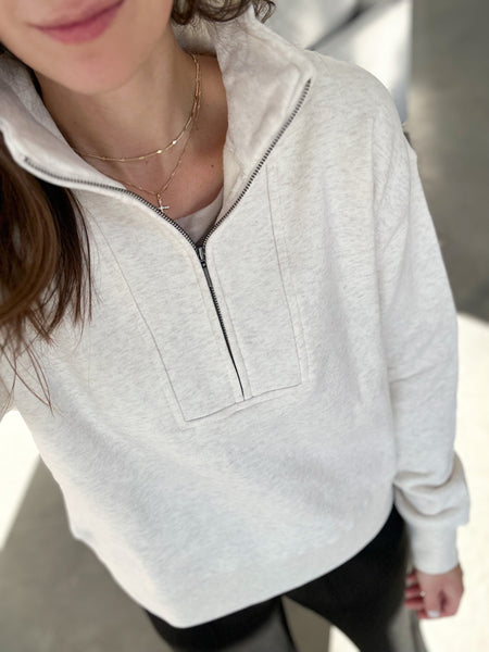 The Classic Oatmeal 1/4 Zip