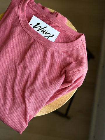 Breya Ribbed Long Sleeve [pink]