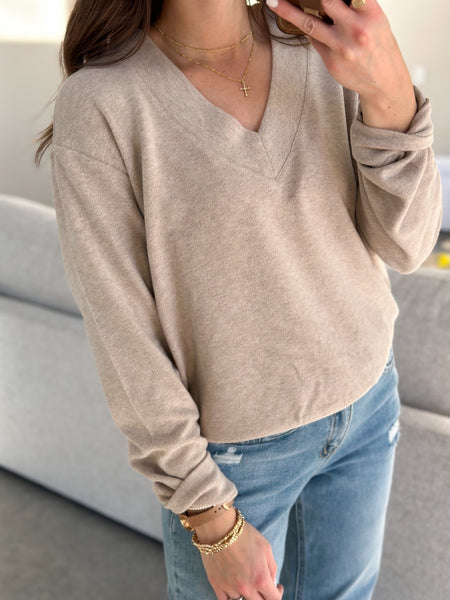 Maple Butter Soft Vneck