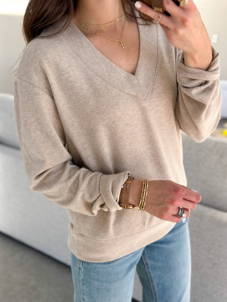 Maple Butter Soft Vneck